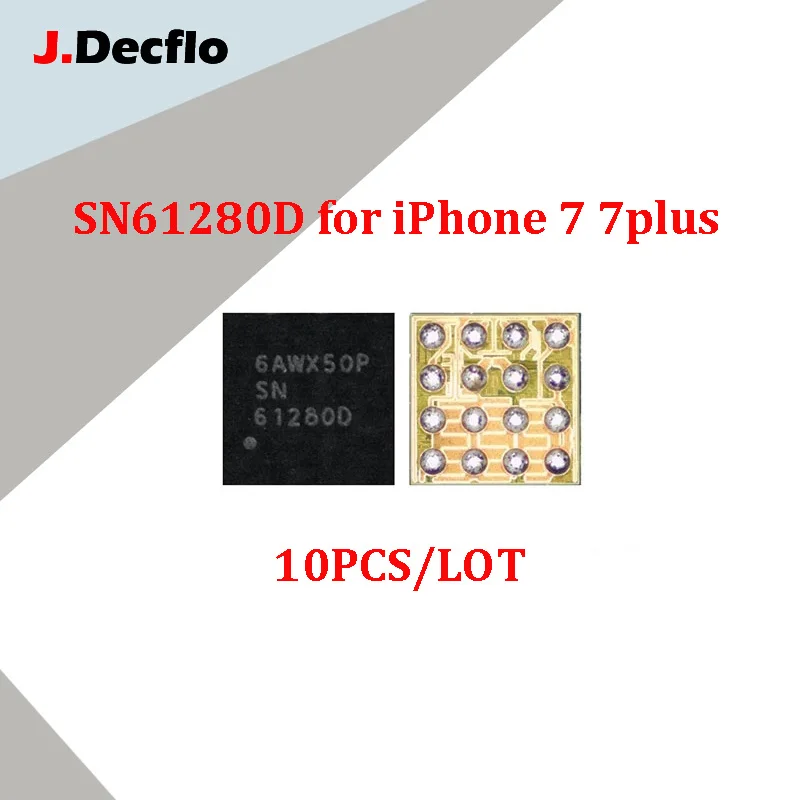 JDecflo 10 шт./лот SN61280D камера VDD Boost IC U2301 61280D цепи питания модульные чипы для iPhone 7 7plus