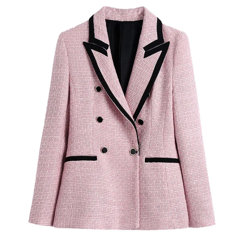 Женский двубортный блейзер в стиле ретро [EWQ] | Женская одежда