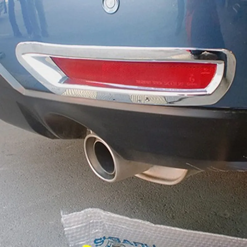 2 шт. хромированные яркие серебряные накладки на задние противотуманные фары для