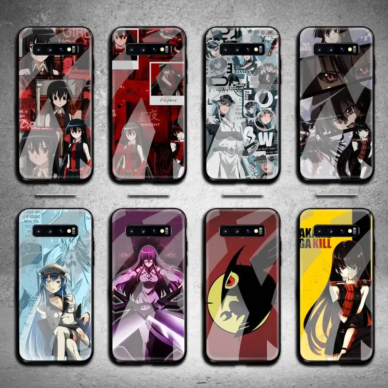 Anime Akame Ga Kill Phone Case Tempered Glass For Samsung S20 Plus S7 S8 S9 S10 Note 8 9 10 Plus