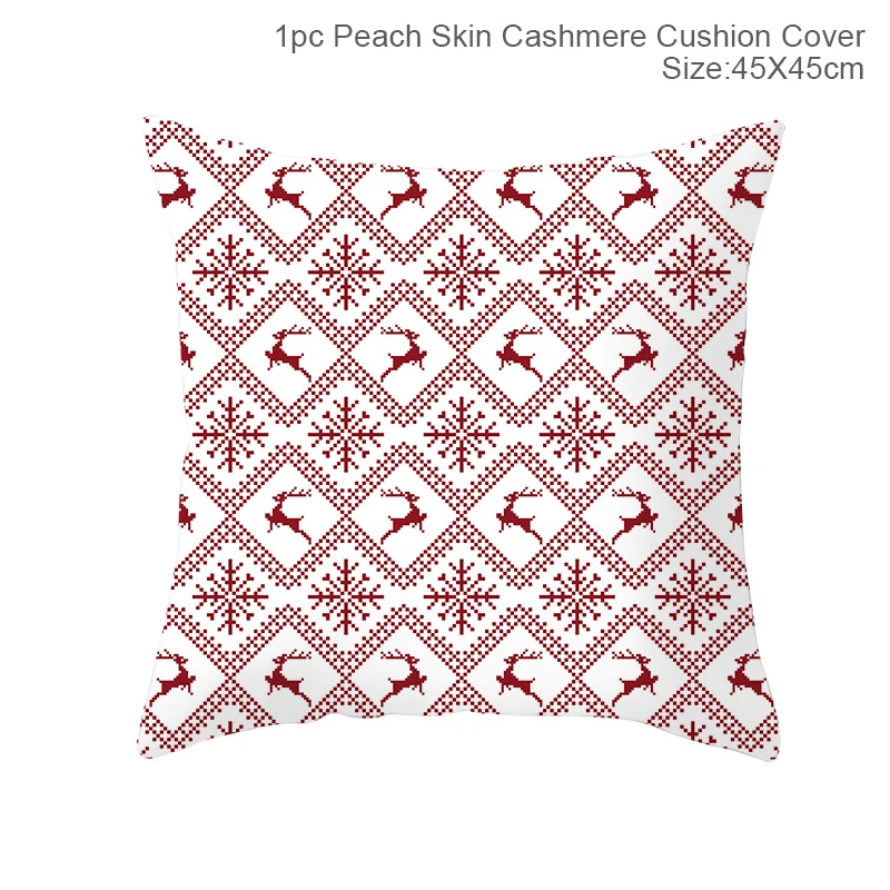 Xmas cushion cover30 Christmas Cushion Covers Merry Christmas Decorations for Home Noel Christmas Gifts Navidad Xmas Cristmas DecorNew Year - Цвет: Xmas cushion cover30