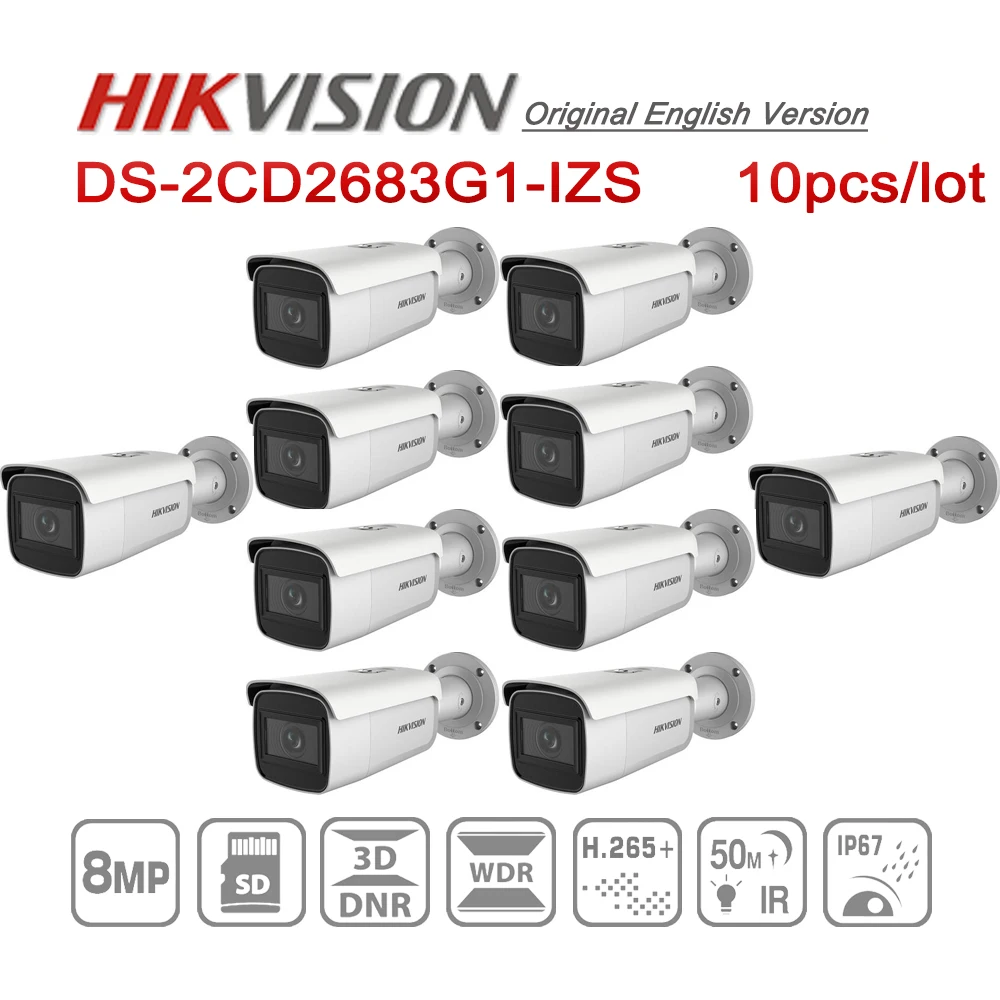 Предварительная продажа новая ip-камера Hikvision с вариофокальным объективом 8 Мп 2 8-12