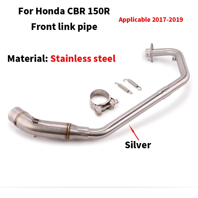 

Slip On For Honda CBR 150R Stainless steel Front link pipe Motorcycle exhaust systems silencieux moto db killer