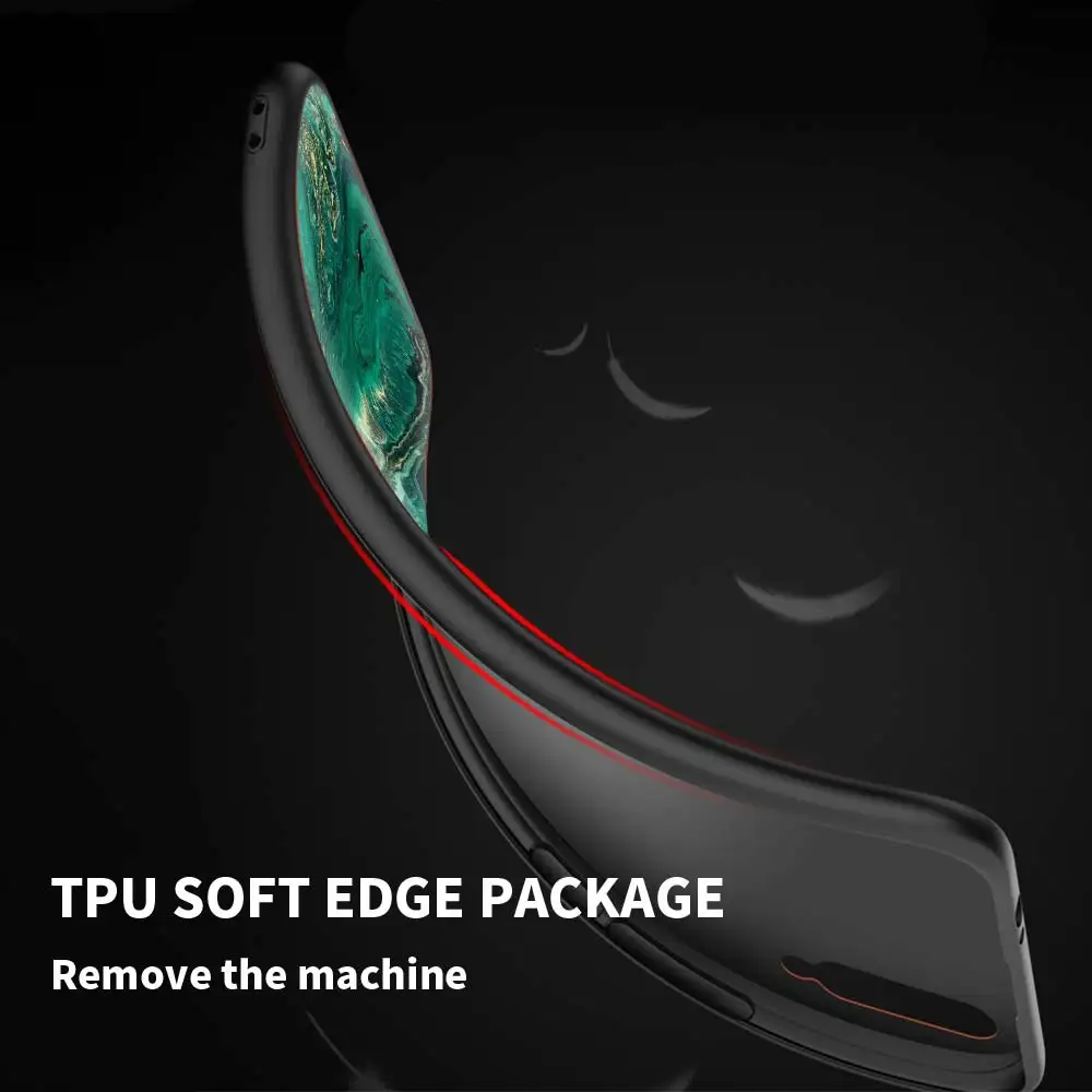 

Marble Geometry Soft Case For Huawei P30 P40 P20 P Smart Z Y6p Y6 Y7 2019 Honor 20 Lite 8X 9X Pro Black Shell Capas