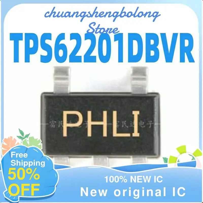 

10-200PCS TPS62201DBVR SOT23-5 PHLI nuevo original