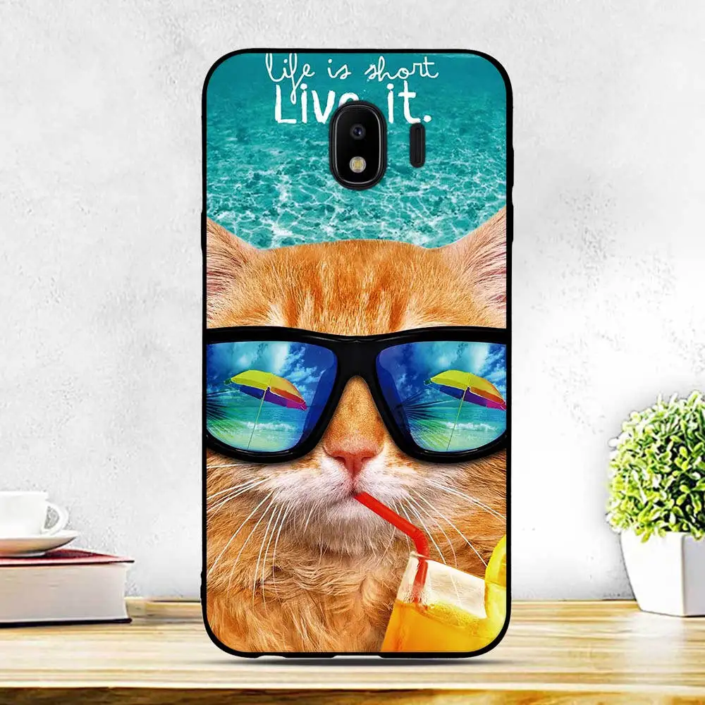 Чехол для Samsung Galaxy J4 2018 J400 5 дюймов силиконовый мягкий ТПУ задняя крышка чехлы