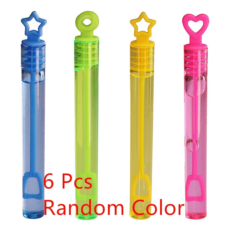 Anhydrous 6pcs 6 шт пустые бутылки для мыльных пузырей Свадьба День Рождения Вечеринка детский игрушечный детский душ производитель пузырей Дети Открытый Забавный пузырь игрушка - Цвет: Anhydrous 6pcs
