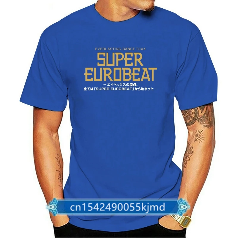 

Men Tshirt Super Eurobeat Unisex T Shirt Printed T-Shirt Tees Top