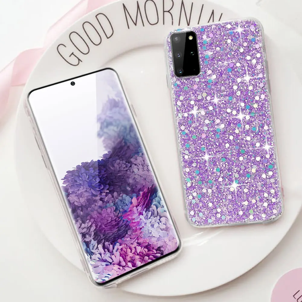 LAPOPNUT блестящий тонкий мягкий резиновый чехол для Samsung Galaxy S20 Ultra S9 Plus S8 S10 S10E S7 Edge