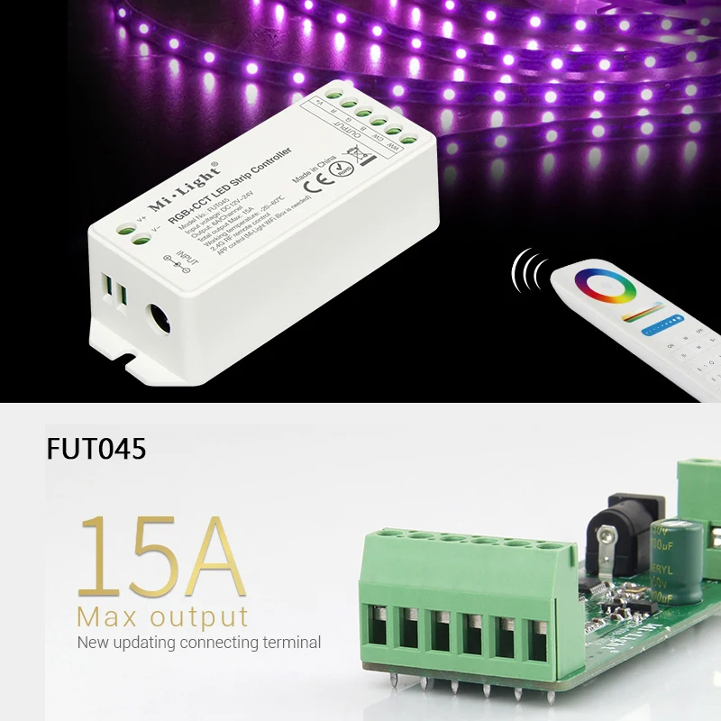 Miboxer новый контроллер светодиодной ленты DC12V ~ 24V RGB/RGBW/RGB + CCT Беспроводной смарт