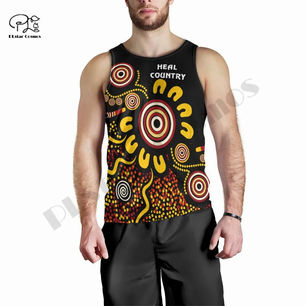 

PLstar Cosmos 3DPrint Newest Indigenous Australia Tribe Funny Harajuku Streetwear Tank Top Sleeveless Tees Fitness Unisex Style1