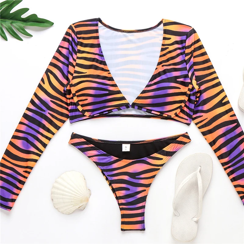 2020 стринги Африканский купальник сексуальный купальный костюм в полоску с