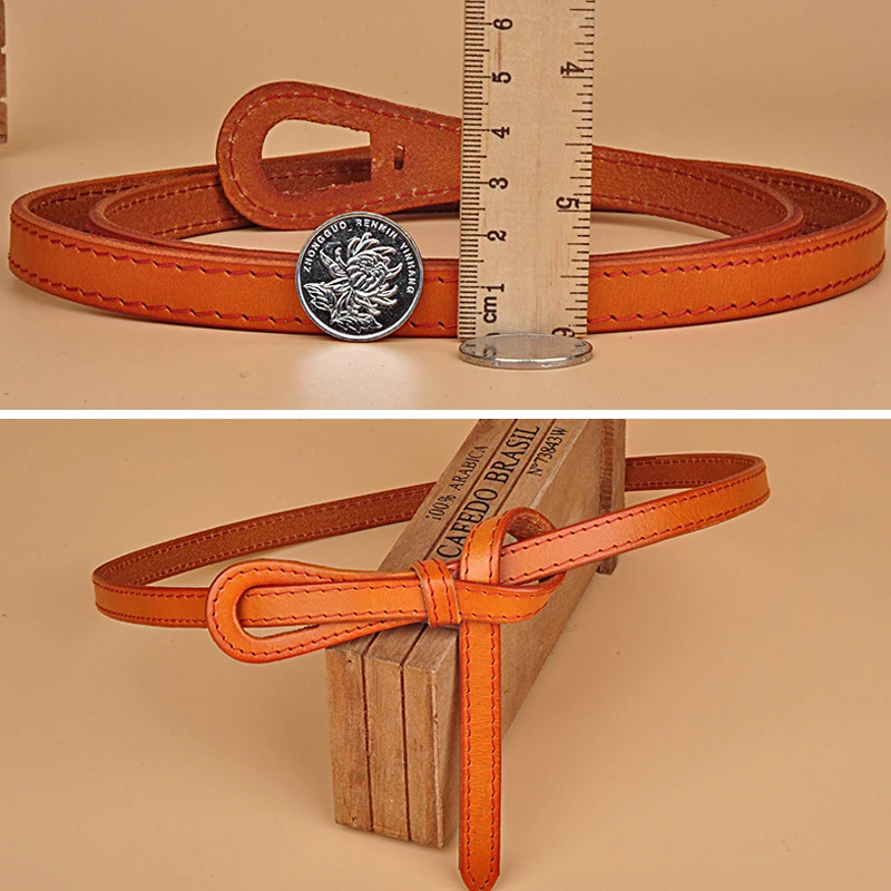 

Fashion designer belt women waist long cinturon mujer genuine leather belt easy wear accessories korean style knot waistband