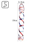 Большой точечный двусторонний стеклянный фаллоимитатор Pyrex Хрустальный пенис Анальная пробка секс-игрушки товары для взрослых для женщин мастурбация стеклянный фаллоимитатор