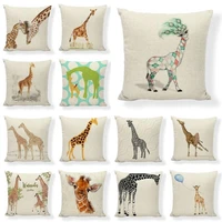 cushion cover lovely giraffe pillowcase home cover gift sofa cushion animal linen 18x18 livingroom sofa decoration pillow covers