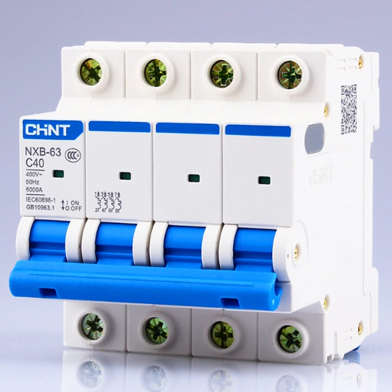 CHNT Mini Circuit Breake DZ47 NXB-63 4P 4mp Новый Бытовой Воздушный переключатель типа C биполярный
