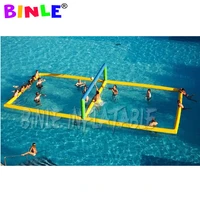 Adult Water Game Large Inflatable Volleyball Floating Courtarea Inflatable Water Sport game With Good Price For amusement park
