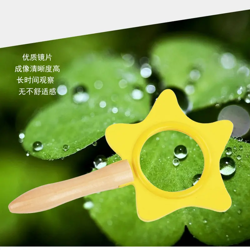 

Free Shipping Wood Magnifying Viewer Children Toy Kindergarten Supplies Science Teaching Cartoon Animals Cute Magnifier Kids Toy