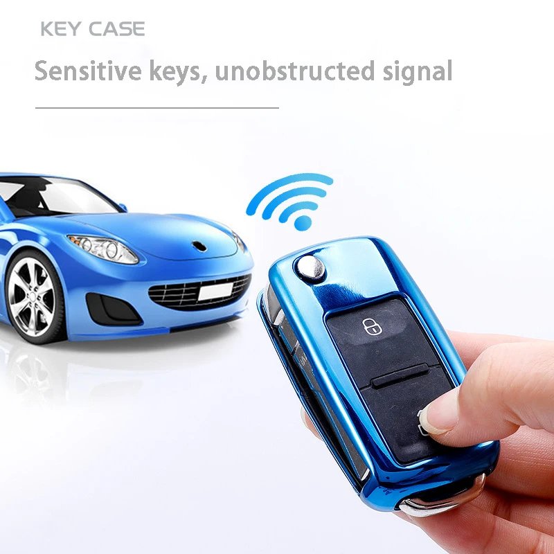 

Soft TPU key case for car key cover For VW New Passat Lavida Tiguan car accessories interior car styling keychain keyring new
