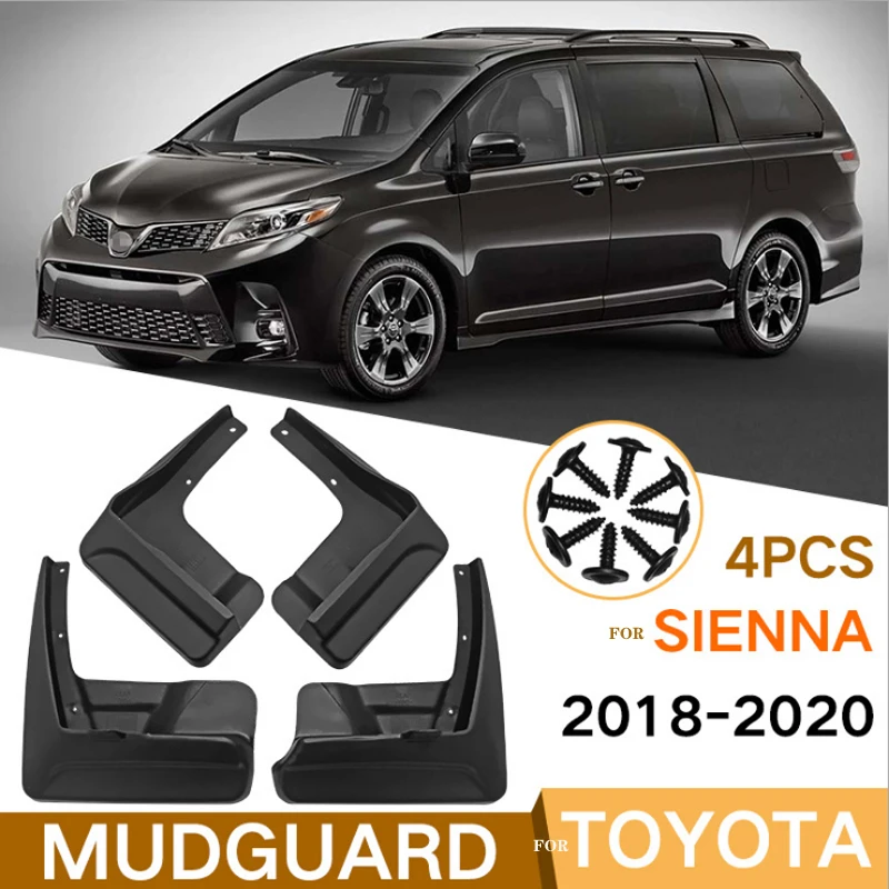 

Брызговики для Toyota Sienna XL30 2018-2020 2013 2014 2015 2016 2017