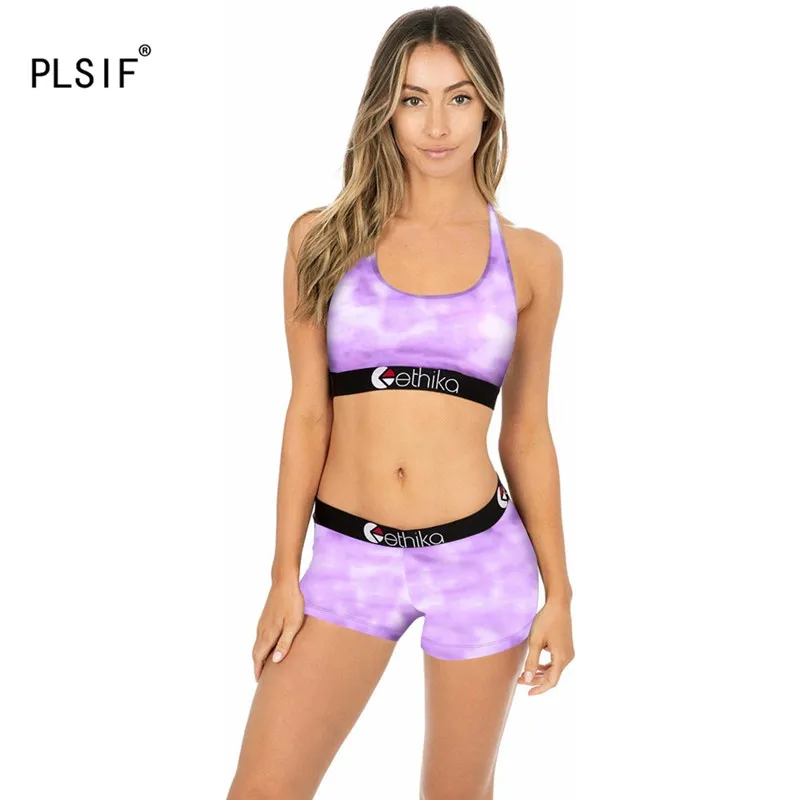 Спортивный костюм женский с принтом Модный стильный комплект из 2 предметов