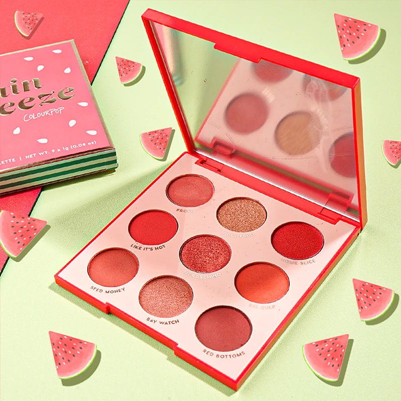 Цветная палитра теней для век 9 цветов| |