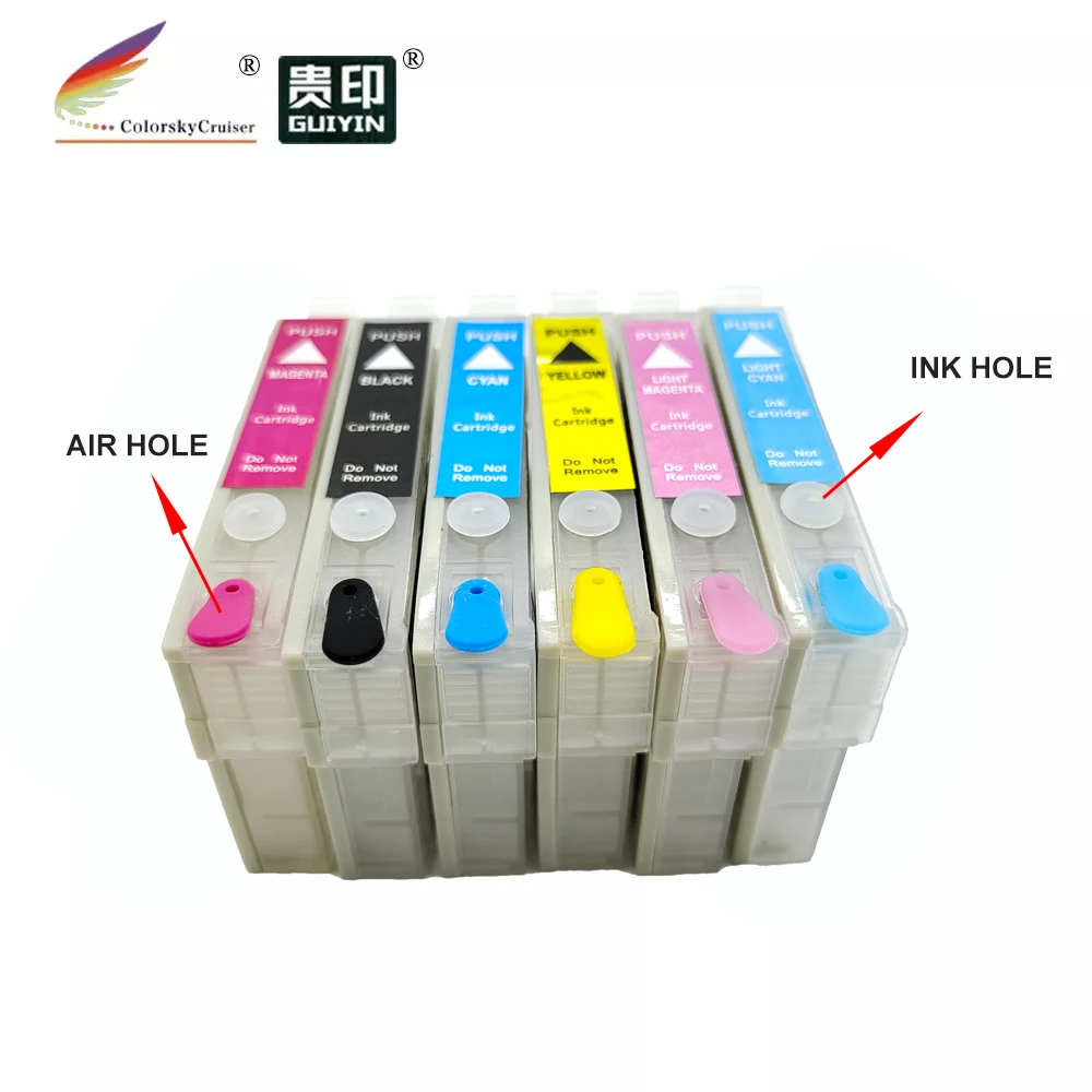 (RCE-981-996) Заправляемый картридж с чернилами для Epson T0981 T0992-T0996 99 98 Artisan 700 710 725 730 810 835