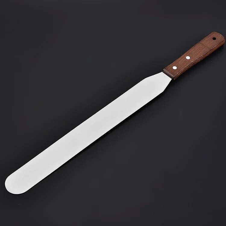 Профессиональный шпатель для глазировки тортов из нержавеющей стали прямая