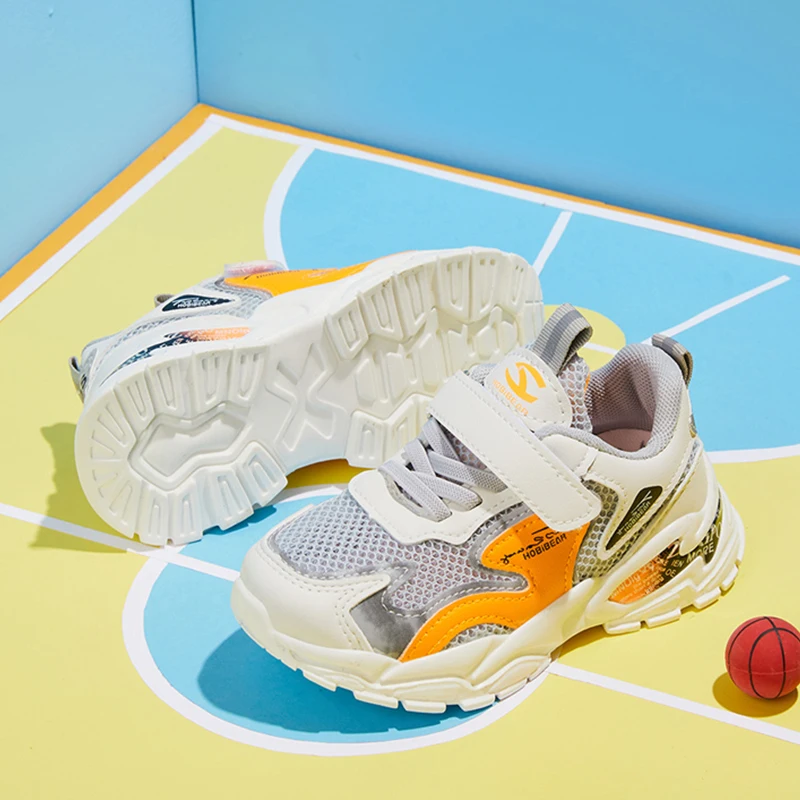 

Brand Kids Shoes 2021 Boys Girls Children's Casual Sneakers Breathable Convenient Velcro Running Sports Shoes Girl Party Shoes