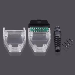 DIY 16 Pin OBD 2 OBDII Штекерный разъем Eobd2 Obdii J1962M переходник с винтами автомобильное соединение Штекерный адаптер
