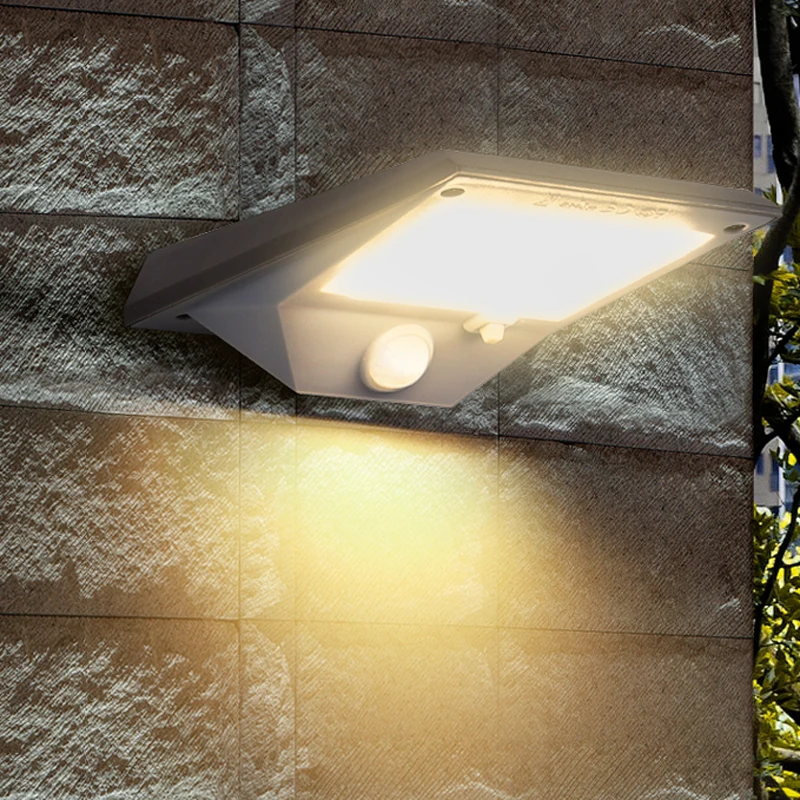 Датчик движения солнечный светильник s наружный садовый Двор Настенный