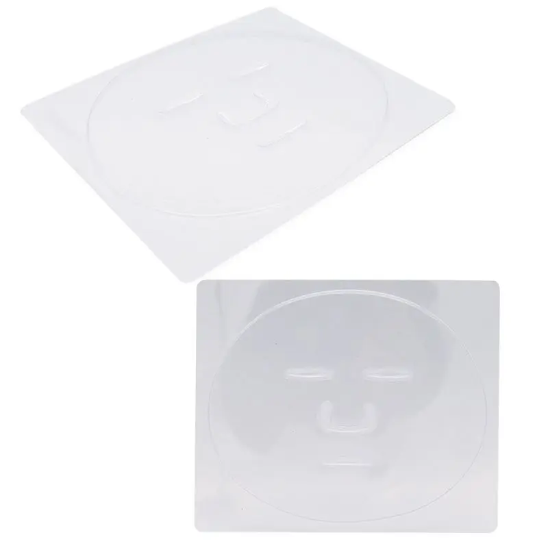 

10Pcs DIY Facial Mask Mold Tray Plate Transparent Plastic Fruit Vegetable Seaweed Mud Skin Care Beauty Salon Makeup Making Tool