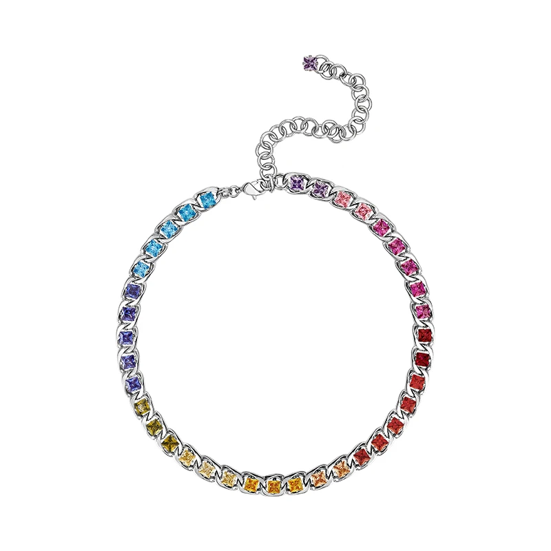 

Spring fashion versatile multicolor clavicle Necklace personalized Bracelet