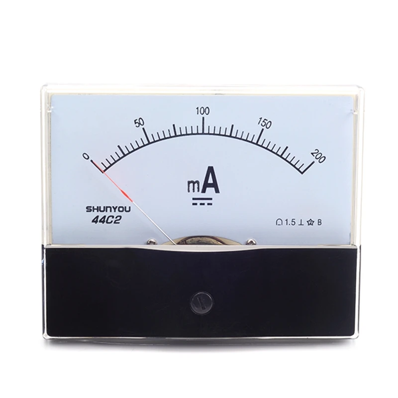 

44C2 200mA амперметр, Аналоговый тестер тока, механический амперметр постоянного тока