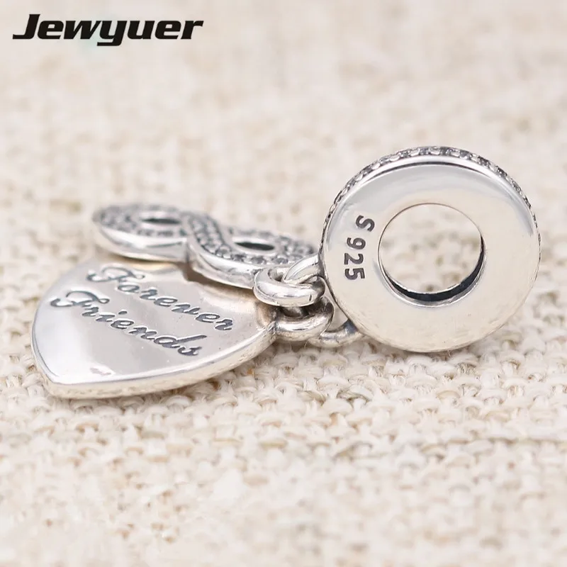 Подвеска-Шарм Вечные друзья из серебра 2016 пробы DA179 | Украшения и аксессуары