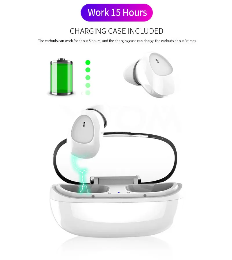 Touch Key Smallest Bass Mini True Wireless Bluetooth 5.0 Headphones Earphone TWS HD Stereo Earbuds For xiaomi iphone huawei