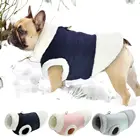 Куртка для домашних питомцев, зимняя теплая флисовая куртка для щенков, куртка для собак со свинцовым кольцом для маленьких собак, жилет для чихуахуа