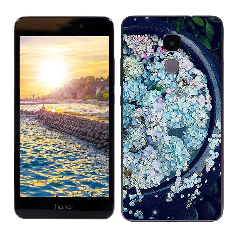 Чехлы для Huawei Honor 5C /Honor 7 Lite Мягкая силиконовая задняя крышка с рисунком бобы Honor7