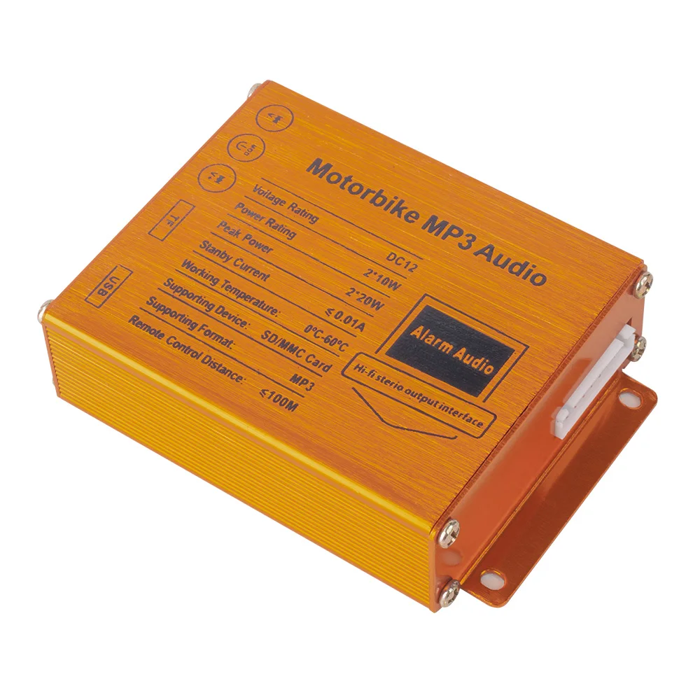 KKmoon мотоциклетная сигнализация MP3 плеер колонки аудио звуковая система FM радио