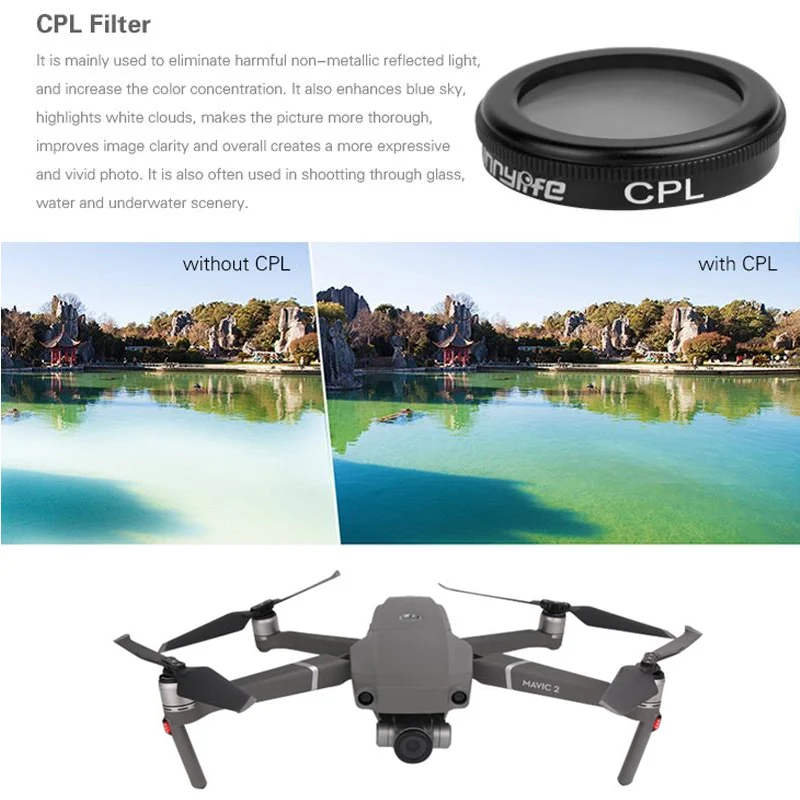 Фильтр для дрона UV CPL ND8/ND16/ND32 ND64 PL нейтральная плотность поляризационные фильтры