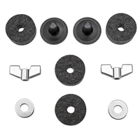 18pcs replacement for drum hi hat clutch spare parts cymbal sleeves easy installation musical instrument felt pad kit durable