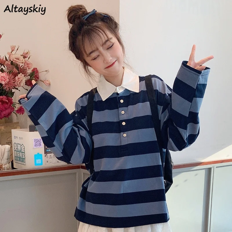 

Свитшот женский в Корейском стиле, популярная уличная одежда в стиле Харадзюку, простая Свободная Повседневная Студенческая одежда в стиле...