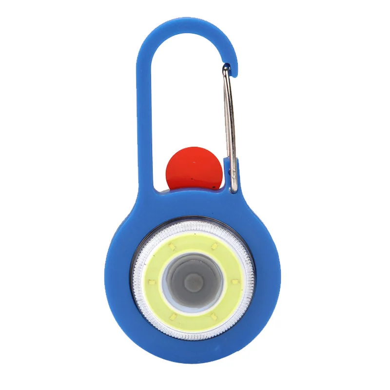 Портативный мини карабин флэш светильник COB светодиодный брелок фонарь лампа для