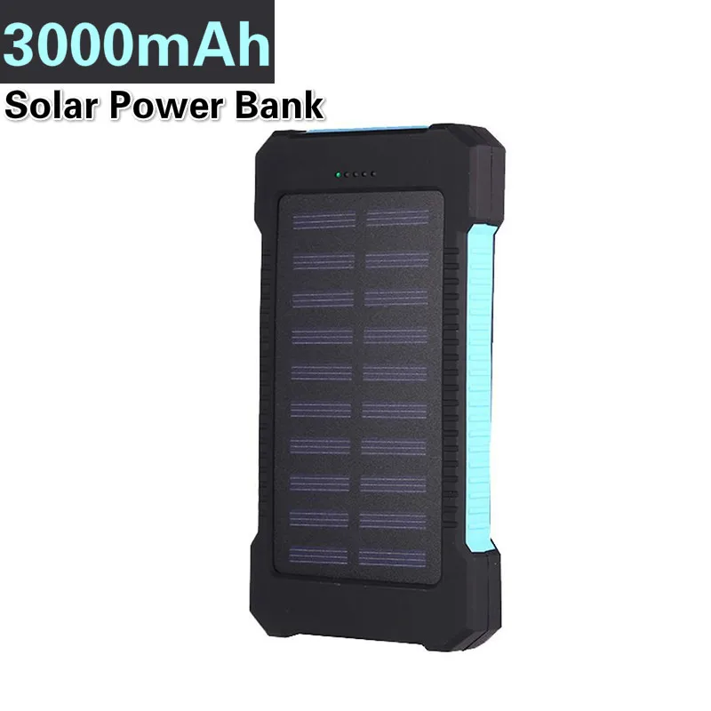 Внешний аккумулятор ёмкость 30000мАч 2 выходных порта USB водонепроницаемый