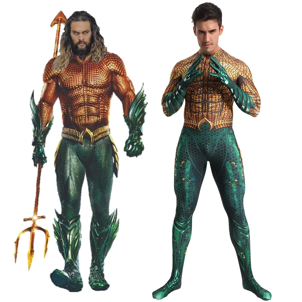 

Aquaman Jumpsuit BodySuit Cosplay Costume Unisex Outfit
