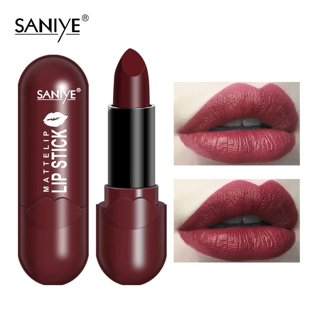 Матовая водостойкая губная помада SANIYE стойкая для макияжа 8 цветов легко носить