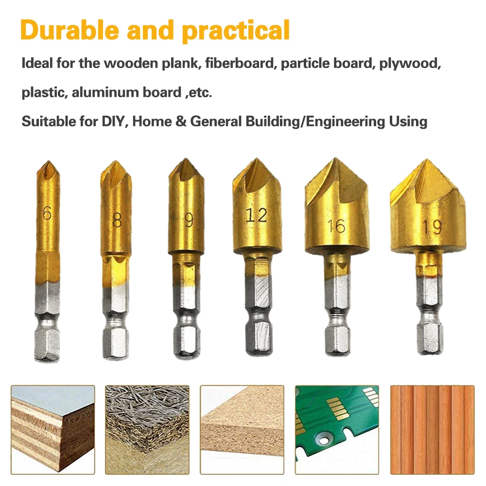 Набор сверл из быстрорежущей стали с шестигранным хвостовиком 6 19 мм|Сверла| |