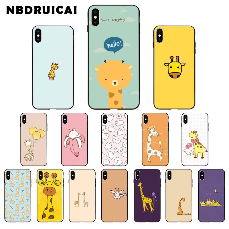NBDRUICAI мультфильм восхитительный Жираф высокое качество чехол для телефона iPhone 11