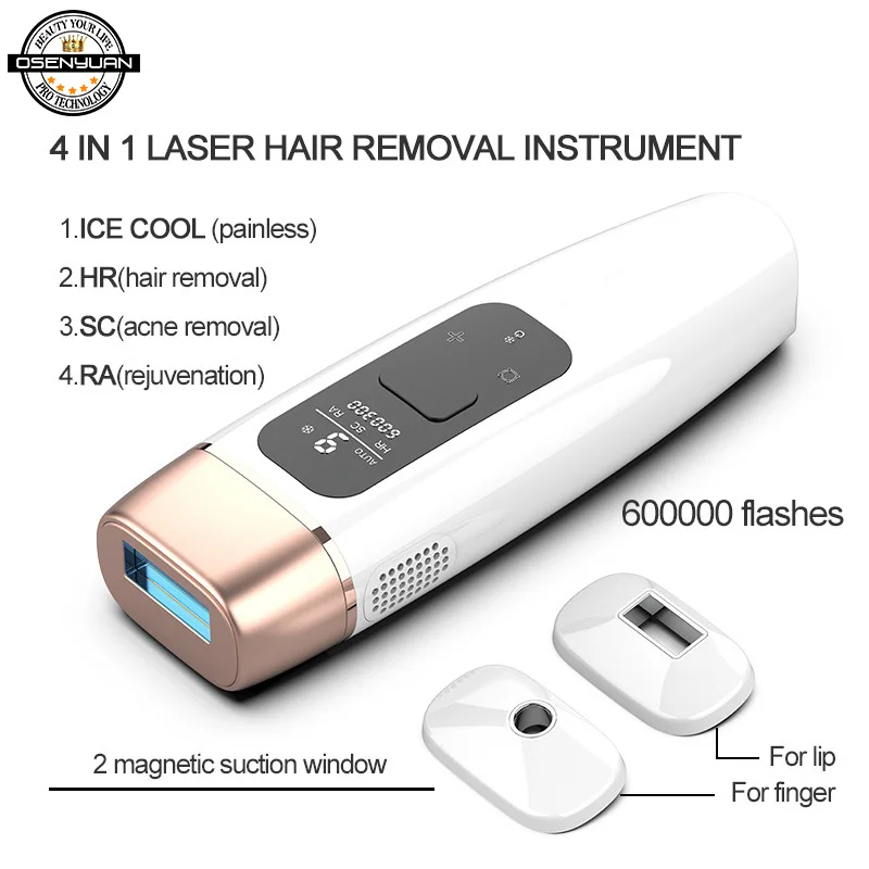 Osenyuan IPL Laser Epilator Hair Removal Icecool Permanent Home Bikini Trimmer Electric Depilador A Laser For Women