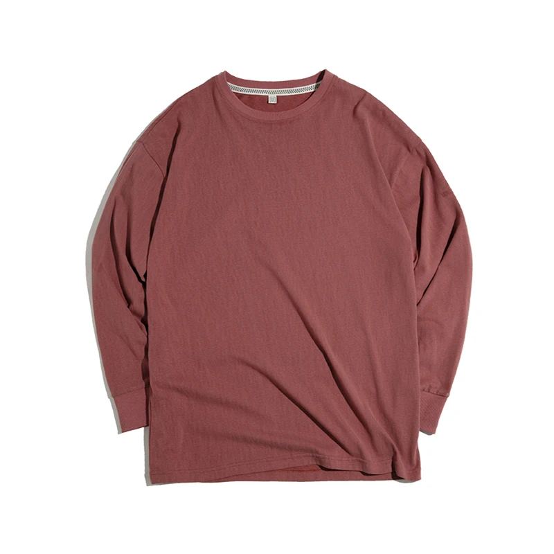 

Harajuku Epoxy Letters T-shirts Men Cotton Loose Basic Long-sleeved T-shirt Streetwear Curved Tees Shirt Clothing Coat